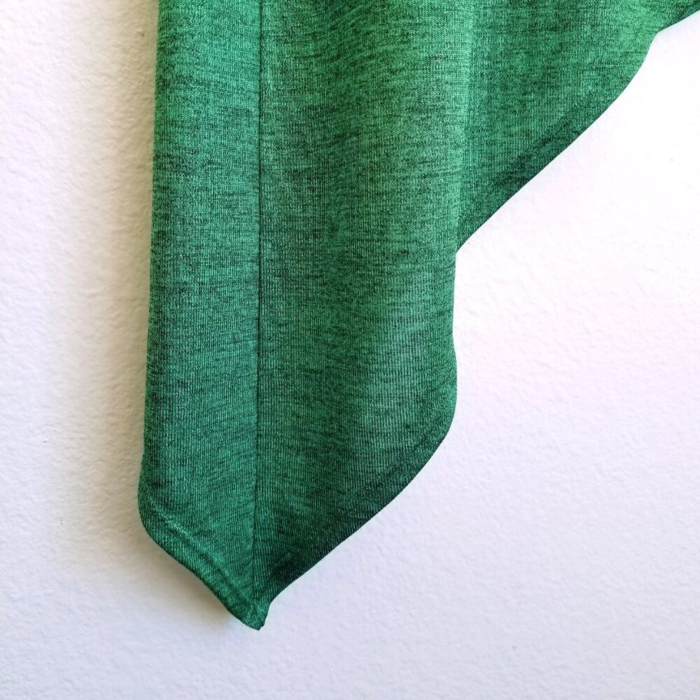 Drew Metallic Emerald Strapless Asymmetrical Dress Sz M Elastic Bodice Low Price - Picture 5 of 11